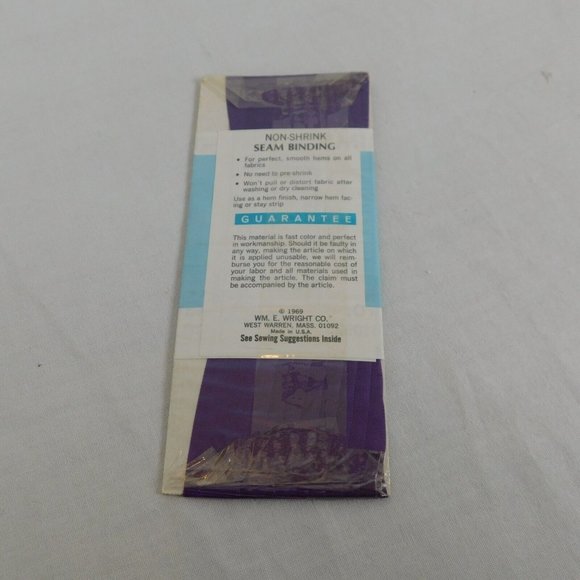 4 Packs Wrights Talon Seam Binding Tape Blue Purple Stretch Lace Nylon Rayon - Picture 7 of 7